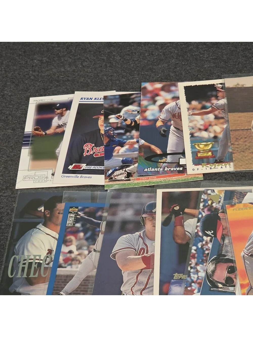 Ryan Klesko Card Lot Of (48) Cards Collection Atlanta Braves, Rookie, 90s